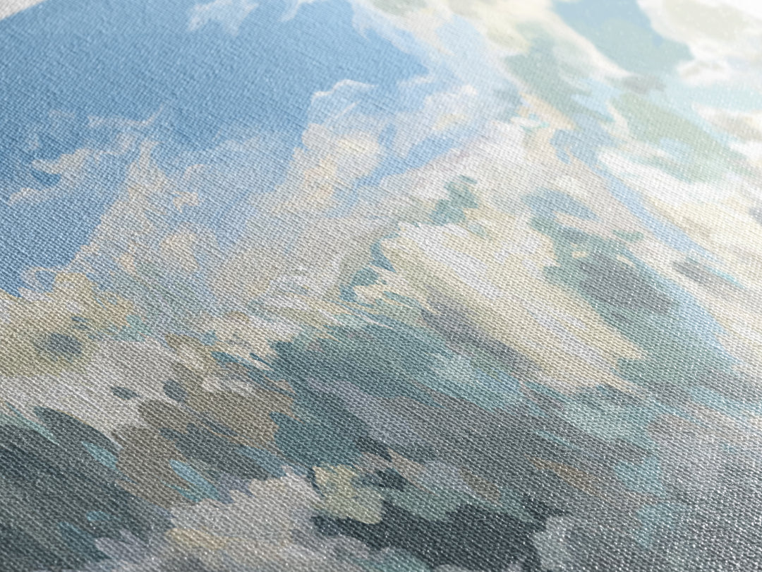 Sky and Cloud Scene Canvas Print, Medical Office Art, Medical Wall Art, Office Decor, Abstract Art, Calm, Neutral Decor, MOA-3x1-49