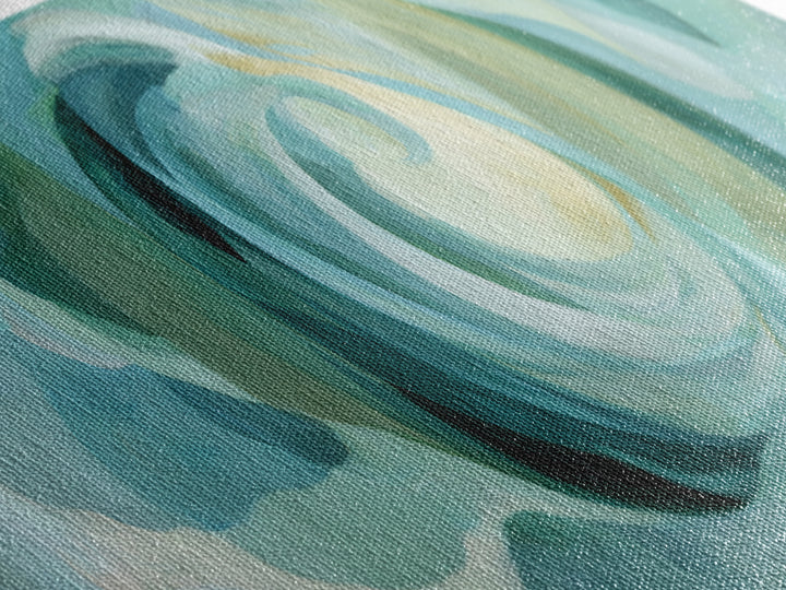 Abstract Healing Spiral Framed Canvas Print, Medical Office Art, Neutral Decor, Office Decor, Abstract Art, Calm, Wall Art, MOA-3x1-7