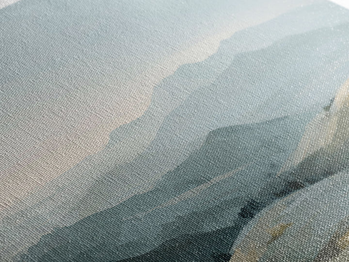 Minimal Sunrise over Rounded Hills Canvas Print, Medical Office Art, Medical Art, Office Decor, Fine Art, Calm, Biology Art, MOA-3x2-3