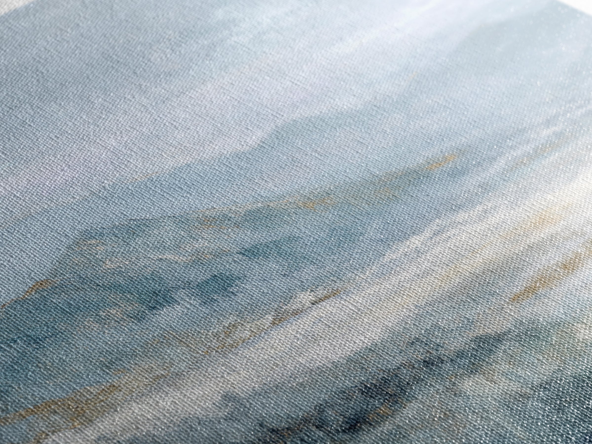 Soft Mountain Landscape Canvas Print, Medical Office Art, Anatomy Wall Art, Office Decor, Oil Painting, Calm, Neuroscience Art, MOA-3x2-30