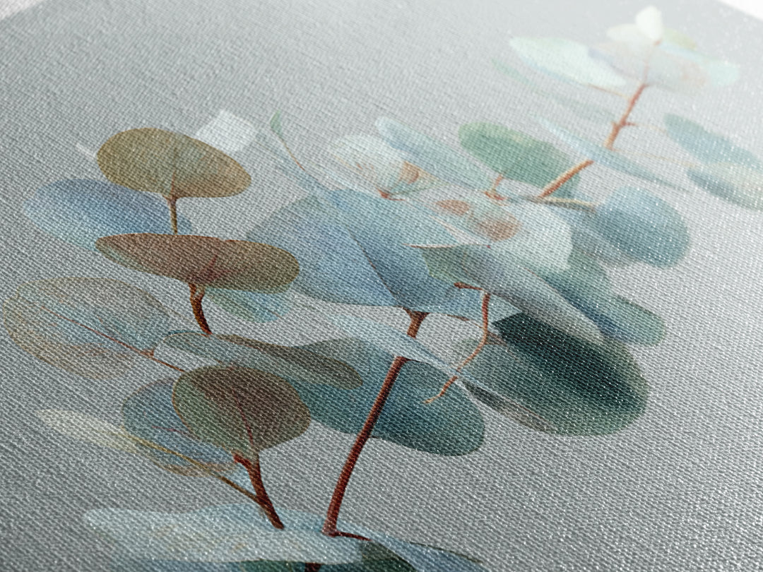 Botanical Eucalyptus Branch Framed Canvas Print, Medical Office Art, Heart Anatomy Print, Office Decor, Fine Art, Calm, MOA-3x2-31