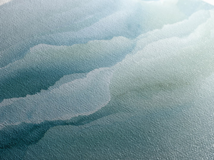 Calming Blue Abstract Canvas Print, Medical Office Art, School Nurse Art, Office Decor, Abstract Art, Calm, Luxury Decor, MOA-3x2-53