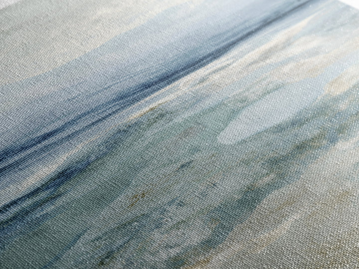 Calming Blue Abstract Framed Canvas Print, Medical Office Art, Gallery Decor, Office Decor, Abstract Art, Calm, MOA-3x2-77
