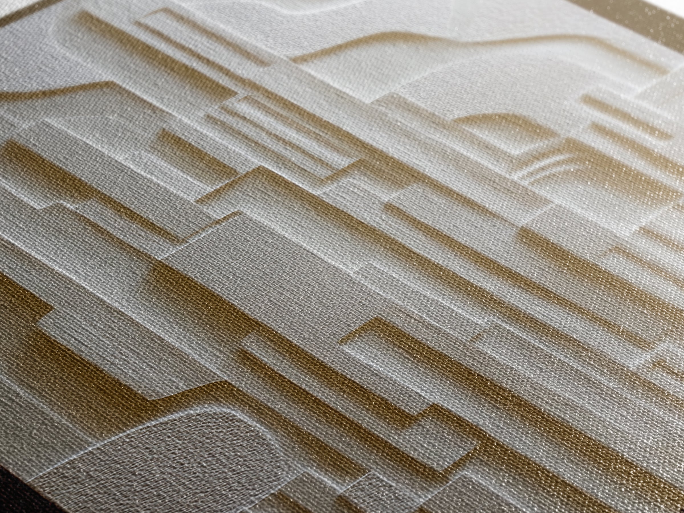 Ivory White Plaster Texture Composition Canvas Print, Monochrome Art, Living Room Decor, Fine Art, Mono, Gallery Decor, MON-1x3-41