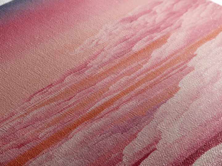 All Pink Cloudscape Canvas Print, Monochrome Art, Wall Art, Living Room Decor, Watercolor Art, Mono, Abstract Art, MON-1x3-48