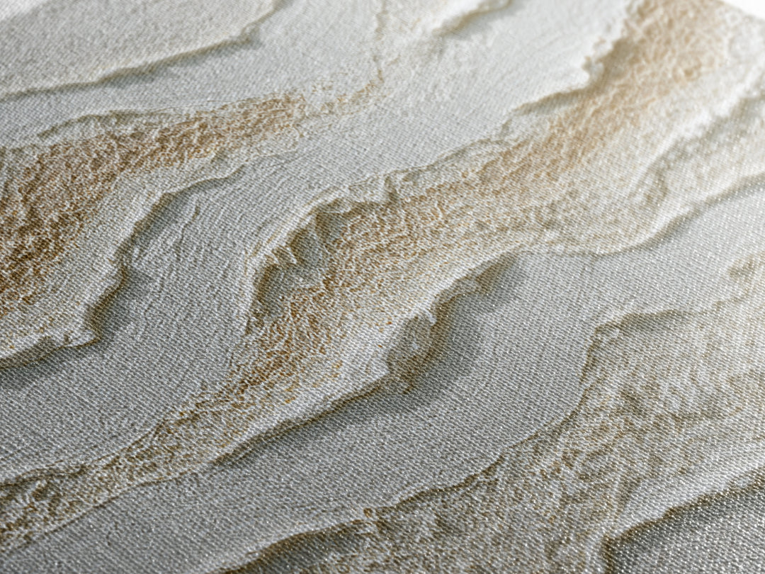 Ivory White Plaster Texture Composition Framed Canvas Print, Monochrome Art, Home Decor, Living Room Decor, Fine Art, Mono, MON-2x1-25