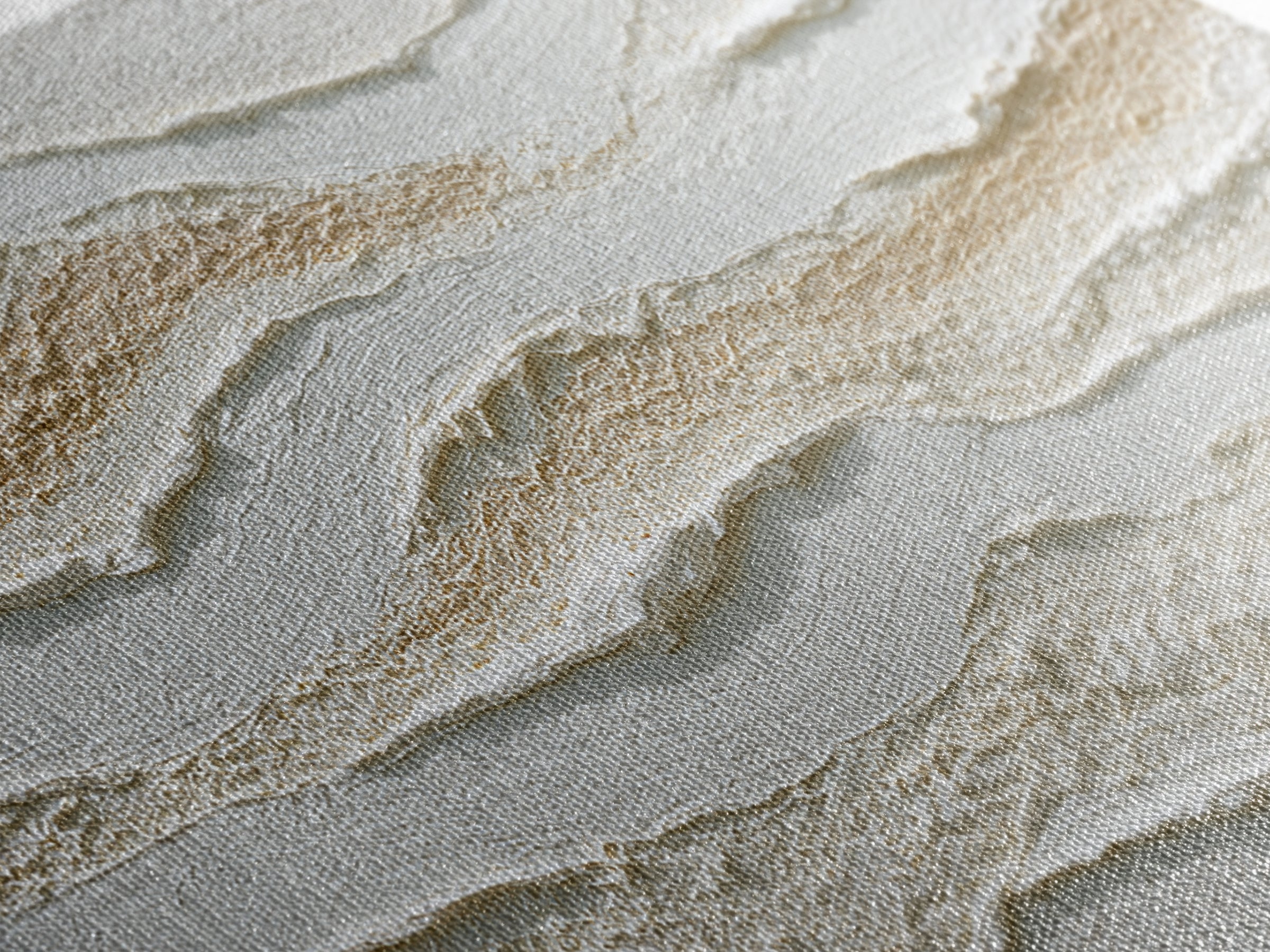 Ivory White Plaster Texture Composition Framed Canvas Print, Monochrome Art, Home Decor, Living Room Decor, Fine Art, Mono, MON-2x1-25