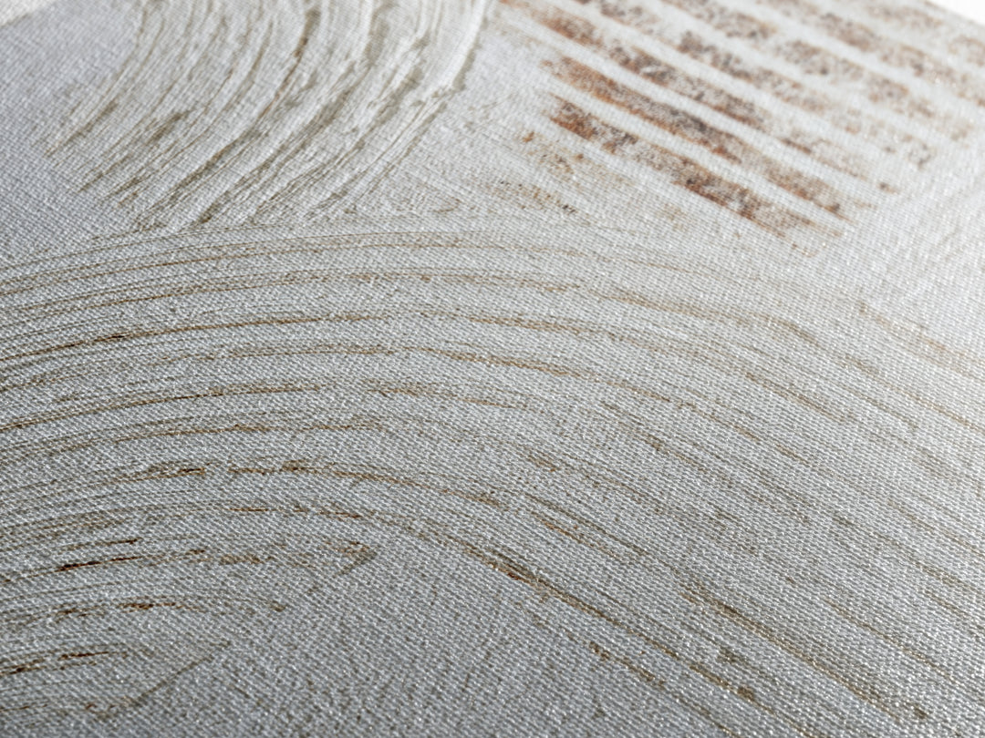Ivory White Plaster Texture Composition Framed Canvas Print, Monochrome Art, Textured Wall Art, Living Room Decor, Mono, MON-2x3-85