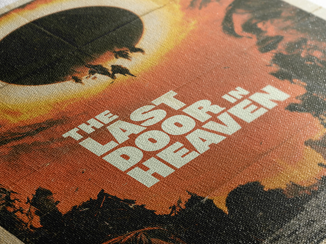 The Last Door In Heaven, English Language Horror Movie Poster, 1970s Horror Art, Retro Horror Movie Art, Framed Canvas Print