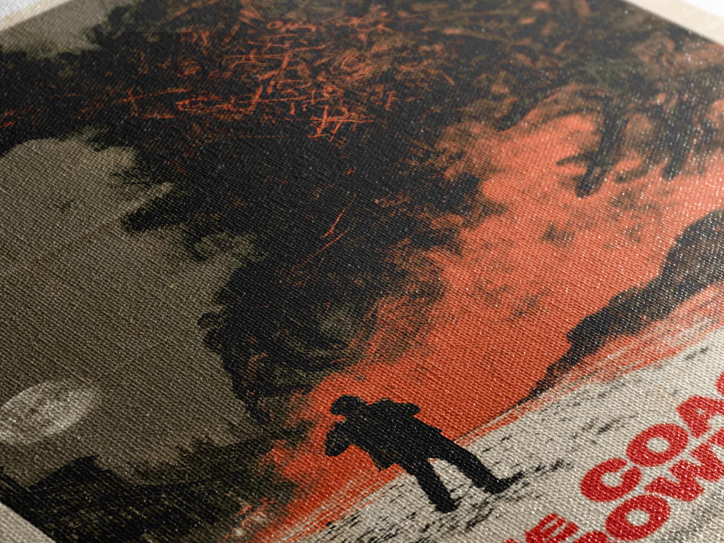 The Coachman Of Drowned Road, English Language Horror Movie Poster, Giallo Horror Art, Classic Monster Poster, Canvas Print