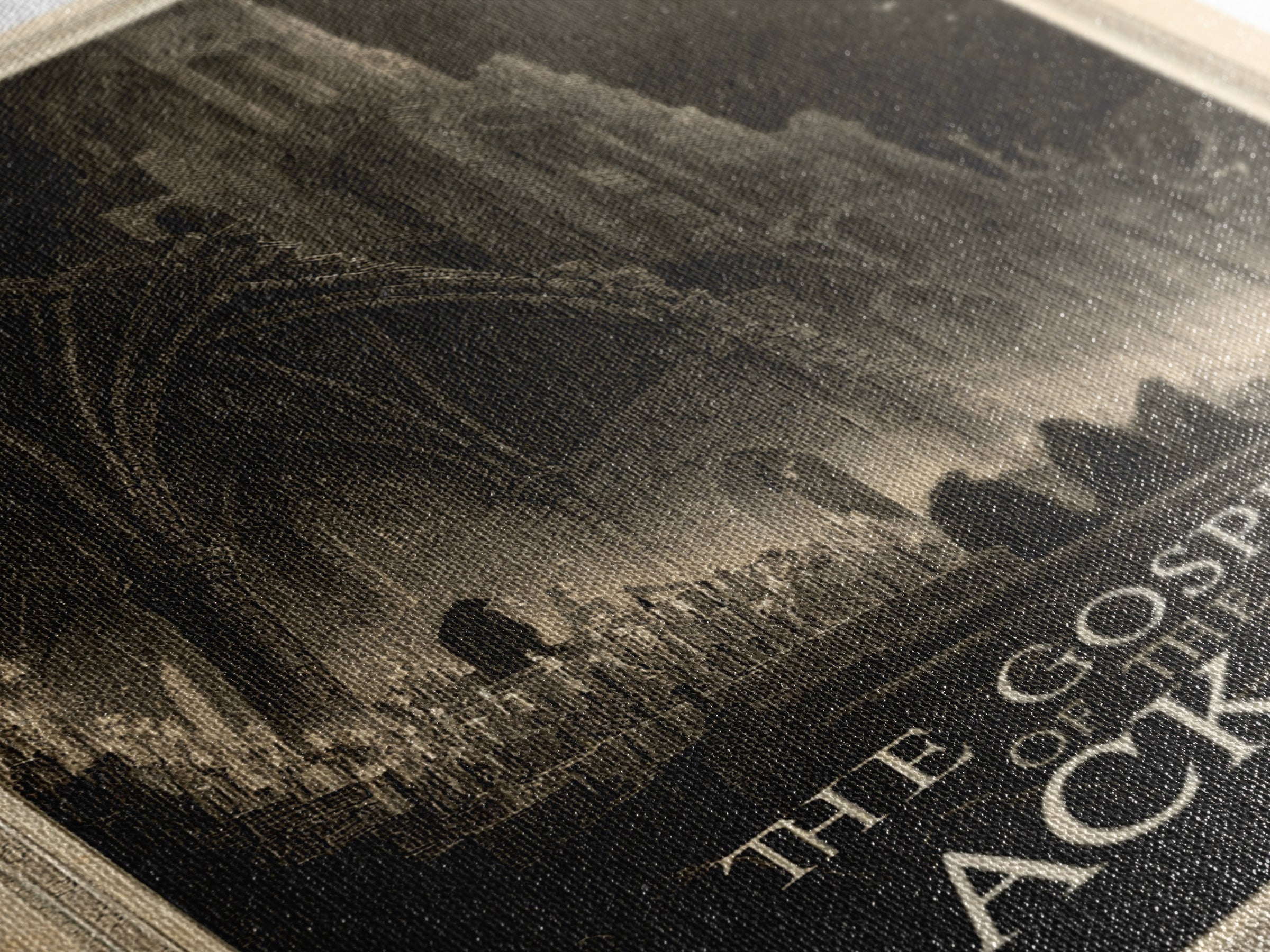 The Gospel Of The Black Stair, English Language Horror Movie Poster, Gothic Engraving Art, Gothic Cinema Wall Art, Canvas Print