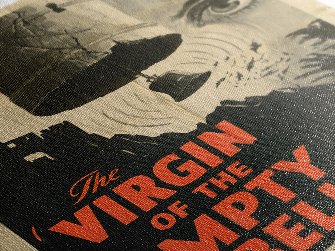 The Virgin Of The Empty Bell, English Language Horror Movie Poster, 1930s Horror Art, Retro Horror Movie Art, Canvas Print