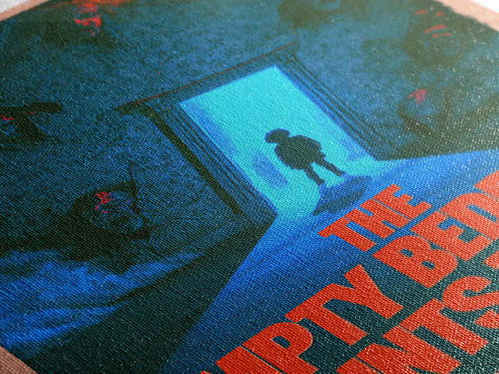 The Empty Bedroom Counts To Ten, English Language Horror Movie Poster, 1980s Vhs Nightmare Cover Inspired Art, Cult Horror Poster