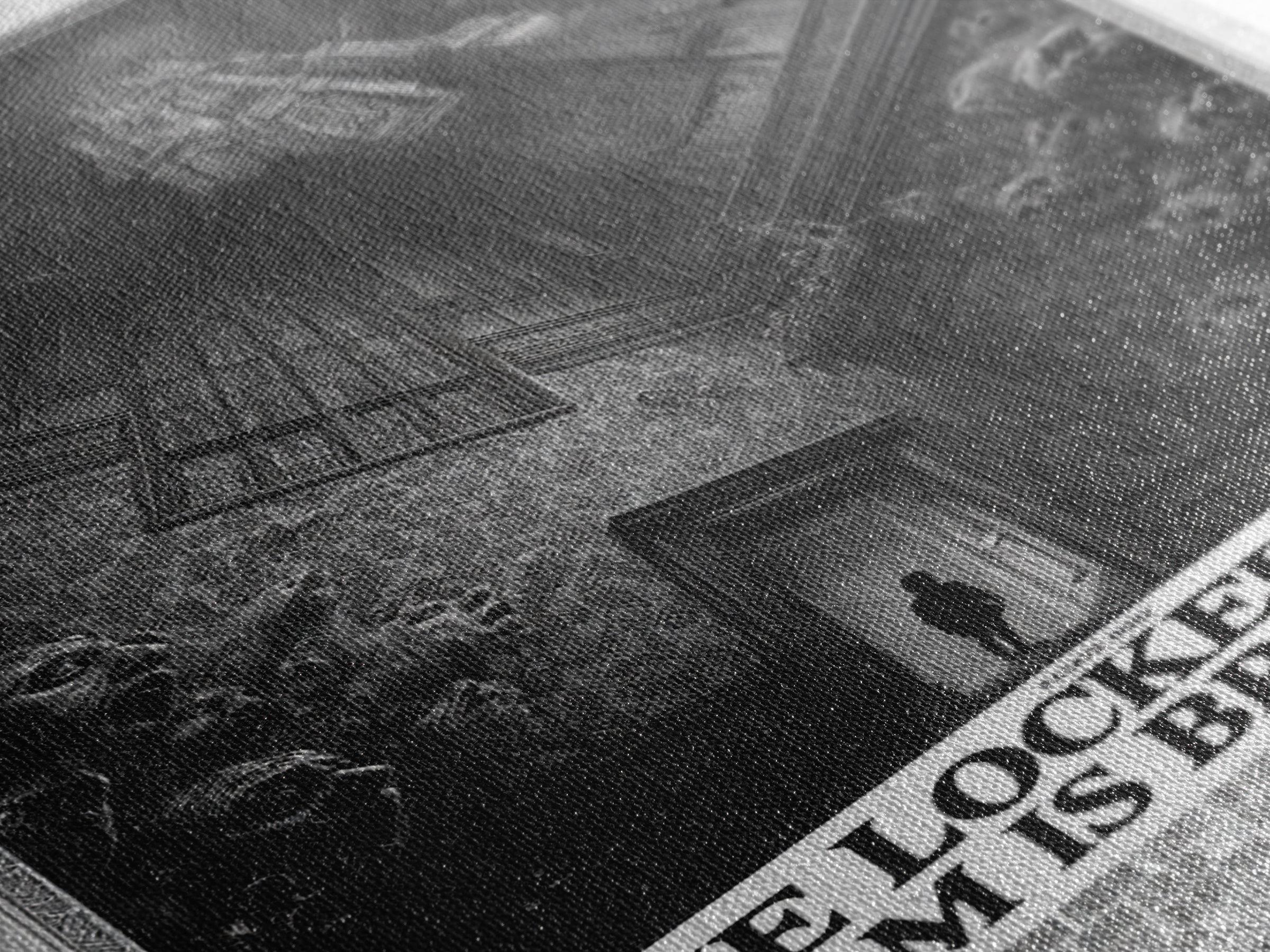 The Locked Room Is Breathing, English Language Horror Movie Poster, Gothic Engraving Art, Cult Horror Poster, Framed Canvas Print