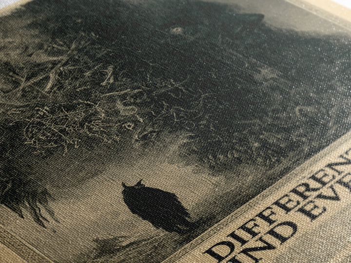 A Different Face Behind Every Mask, English Language Horror Movie Poster, Gothic Engraving Art, Gothic Cinema Wall Art