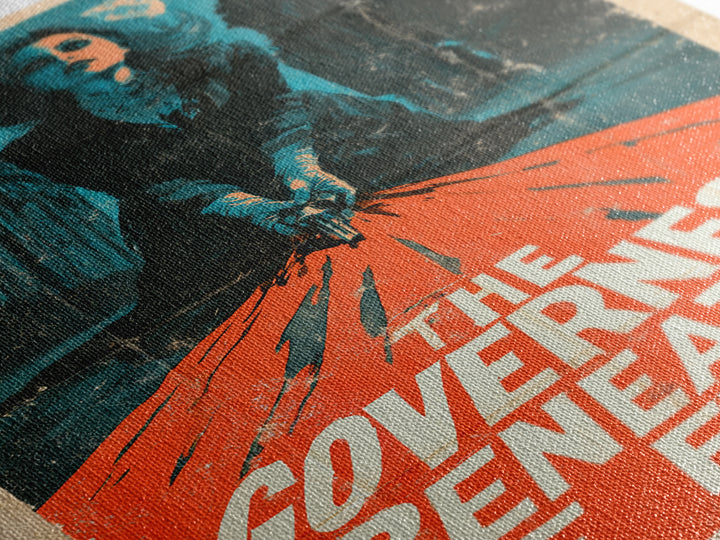 The Governess Beneath The Floor, English Language Horror Movie Poster, Giallo Horror Art, Cult Horror Poster, Framed Canvas Print
