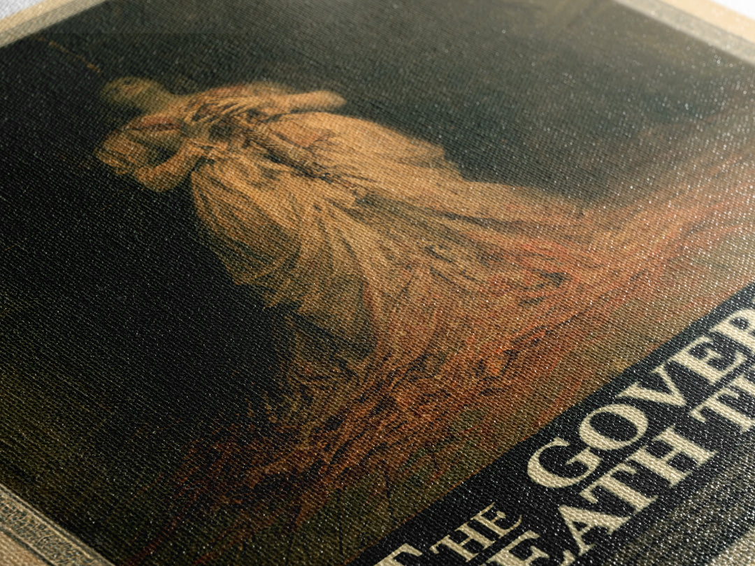 The Governess Beneath The Floor, English Language Horror Movie Poster, Gothic Nightmare Art, Classic Monster Poster, Horror Wall Decor