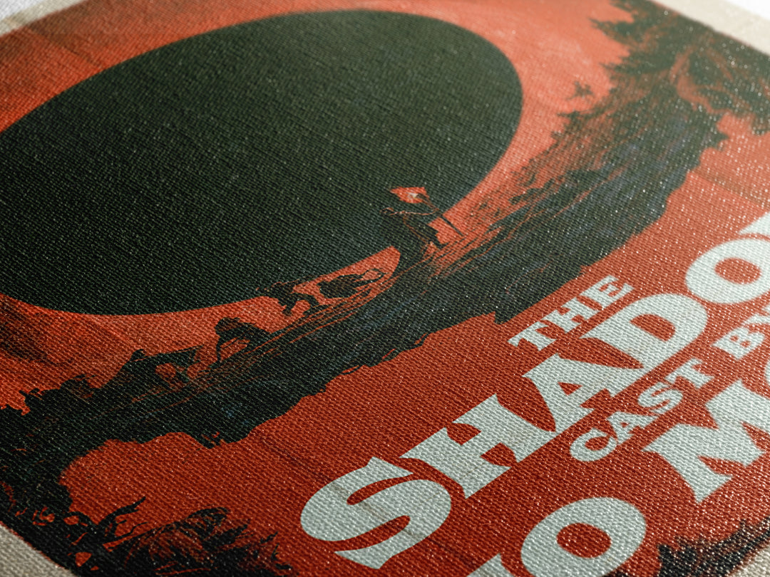 The Shadow Cast By No Moon, English Language Horror Movie Poster, 1960s Horror Art, Retro Horror Movie Art, Framed Canvas Print