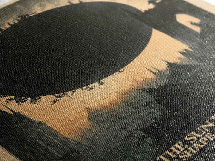 The Sun Forgot The Shape Of Morning, English Language Horror Movie Poster, Gothic Engraving Art, Classic Monster Poster