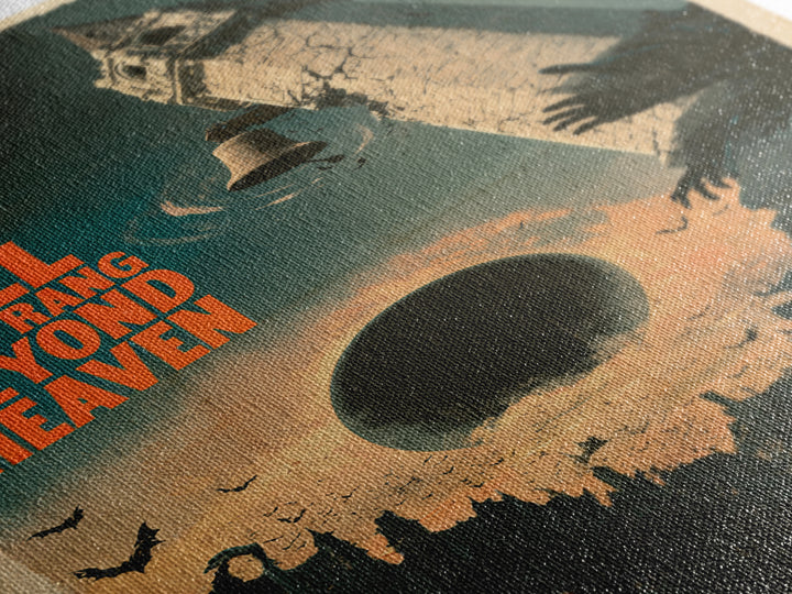 The Bell That Rang Beyond Heaven, English Language Horror Movie Poster, Giallo Horror Art, Classic Monster Poster, Framed Canvas Print
