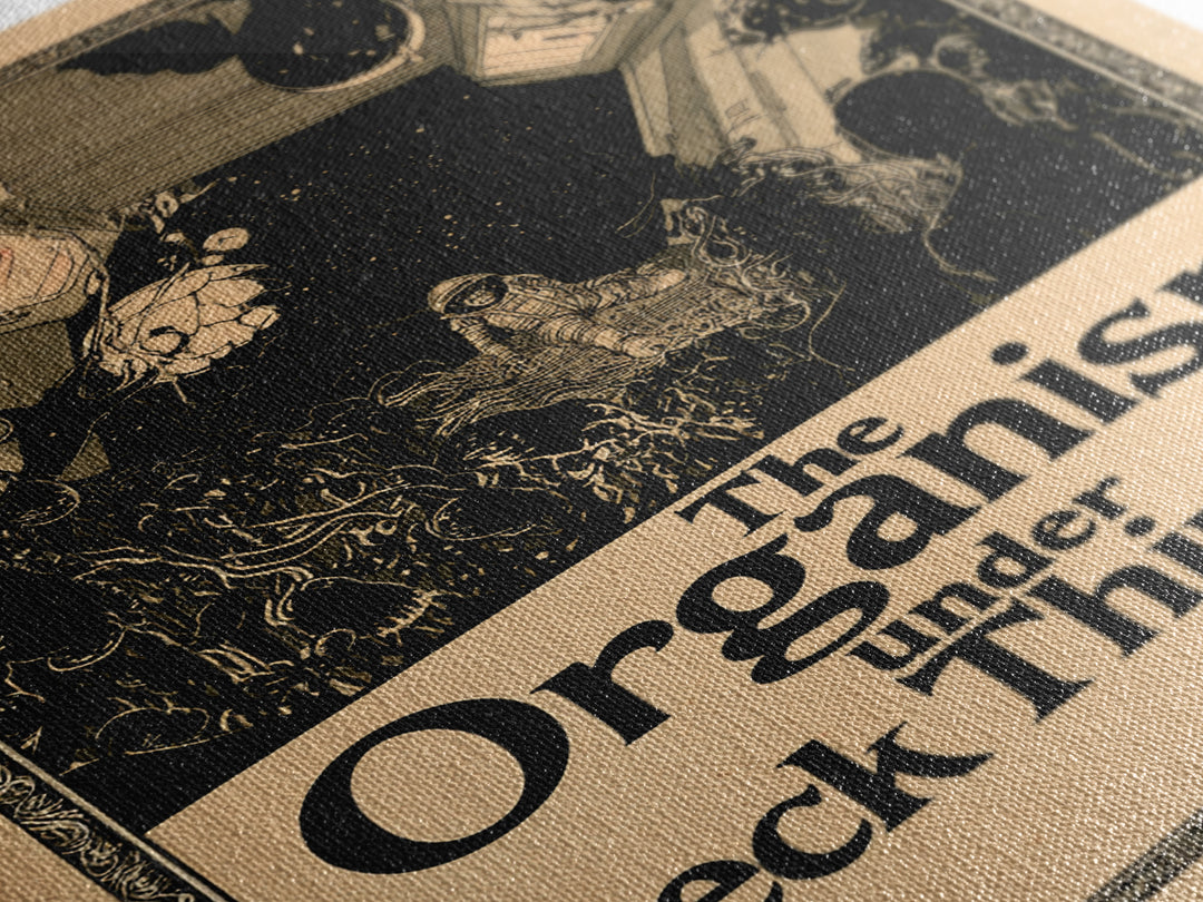 The Organism Under Deck Thirteen, English Language Horror Movie Poster, Decadent Line Art, Classic Monster Poster