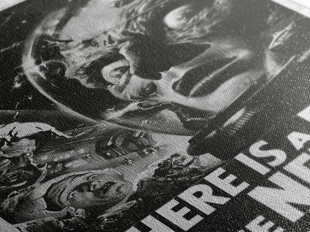 There Is A Face In The Nebula, English Language Horror Movie Poster, 1930s Horror Art, Classic Monster Poster, Canvas Print