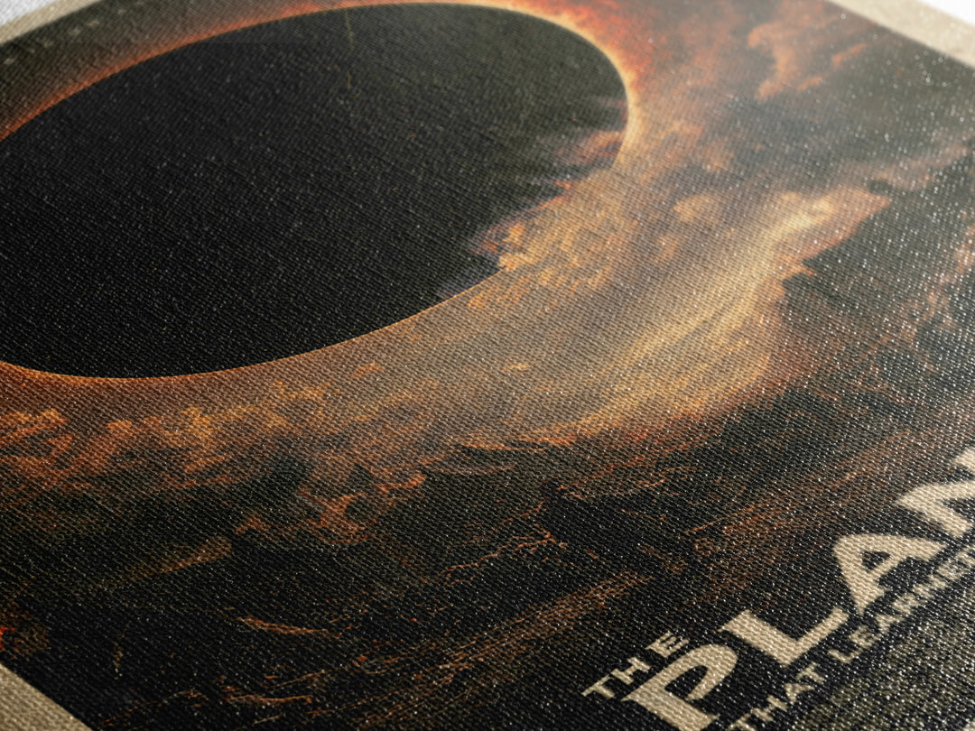 The Planet That Learned Our Names, English Language Horror Movie Poster, Dark Romantic Horror Art, Classic Monster Poster