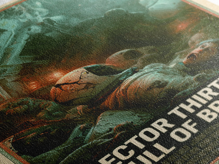 Sector Thirteen Is Full Of Breathing, English Language Horror Movie Poster, Gothic Nightmare Art, Classic Monster Poster