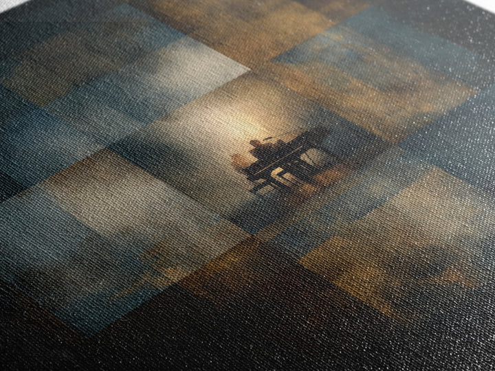 Album Cover Abstract Grid Canvas Print, Music Studio Art, Painting from Photo, Studio Decor, Abstract Art, Rhythm, MSA-1x1-18