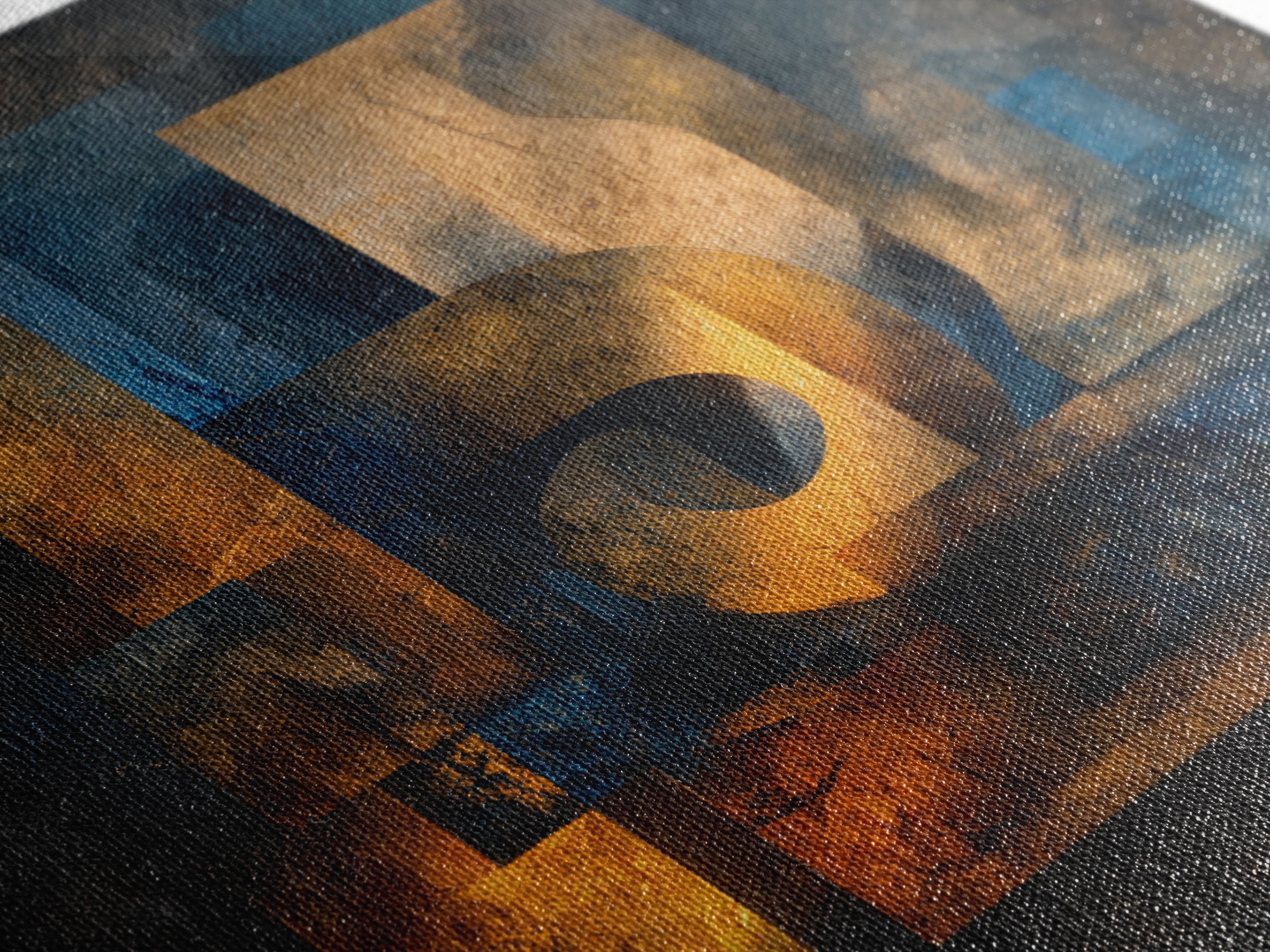 Musical Notes as Abstract Floating Shapes Without Framed Canvas Print, Music Studio Art, Teen Room Decor, Studio Decor, Rhythm, MSA-1x1-84