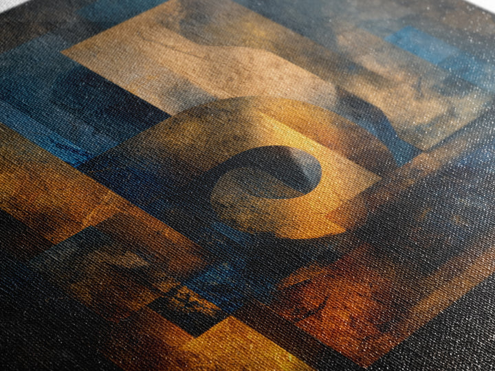 Musical Notes as Abstract Floating Shapes Without Framed Canvas Print, Music Studio Art, Teen Room Decor, Studio Decor, Rhythm, MSA-1x1-84