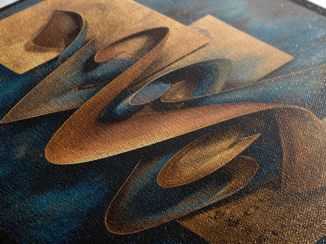 Musical Notes as Abstract Floating Shapes Without Canvas Print, Music Studio Art, Music Poster, Studio Decor, Abstract Art, MSA-1x3-72