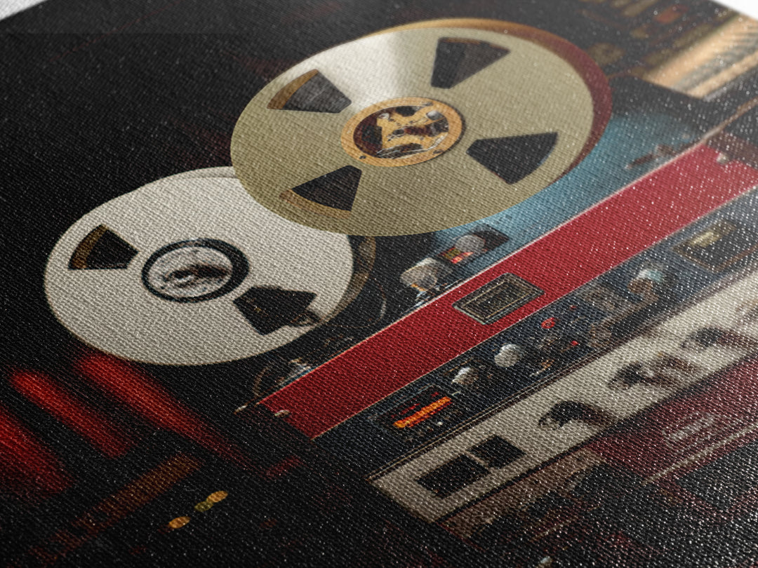 Recording Tape Reel Canvas Print, Music Studio Art, Wall Decor, Studio Decor, Rhythm, Wall Art Printable, Digital Download Art, MSA-2x3-70
