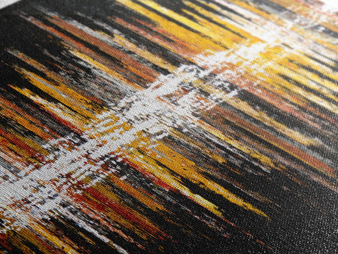Abstract Rhythm Lines Like Painted Music Canvas Print, Music Studio Art, Fine Art Print, Studio Decor, Fine Art, Rhythm, MSA-3x1-39