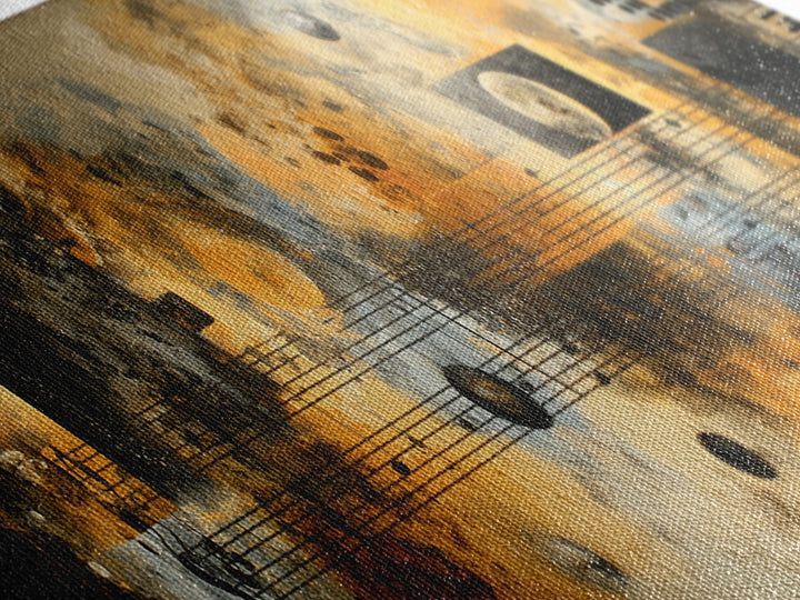 Soundproof Foam Pattern Transformed into Art Canvas Print, Music Studio Art, Art Commission, Studio Decor, Fine Art, Rhythm, MSA-3x1-83