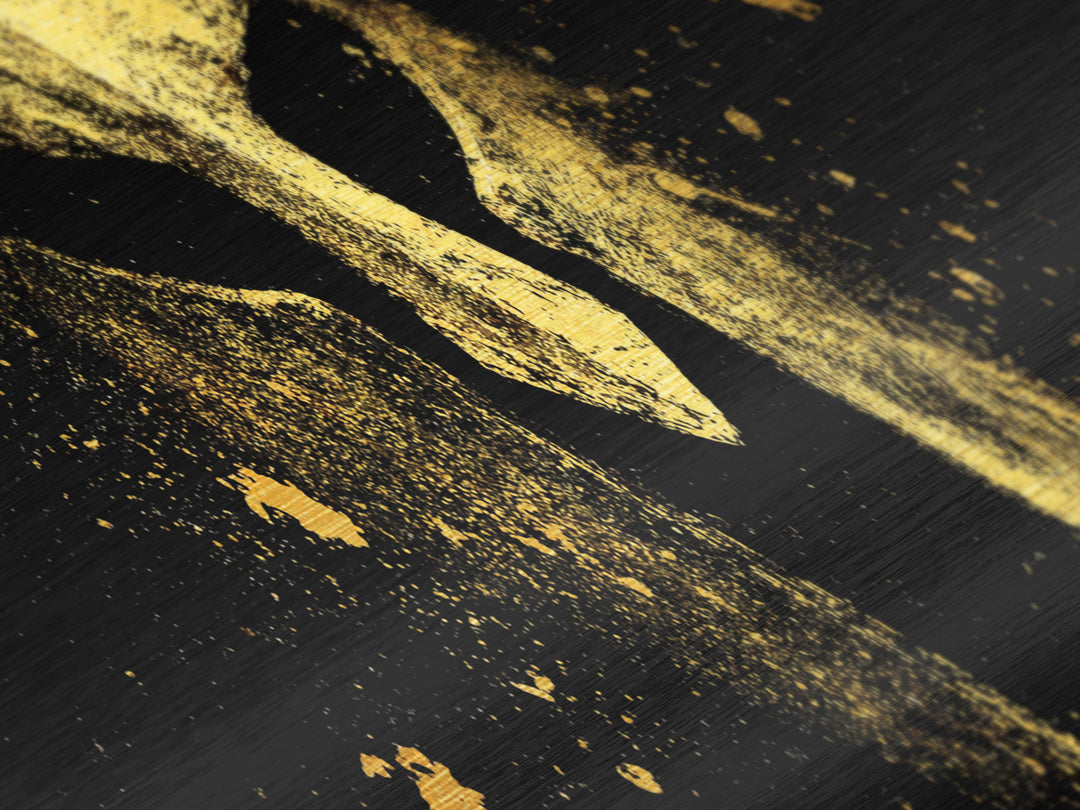 Spartan Helmet Close Detail, Ancient Greek Warrior Decorative Mythological Artwork, Metallic Gold Metal Print, Real Wood Frame Wall Art