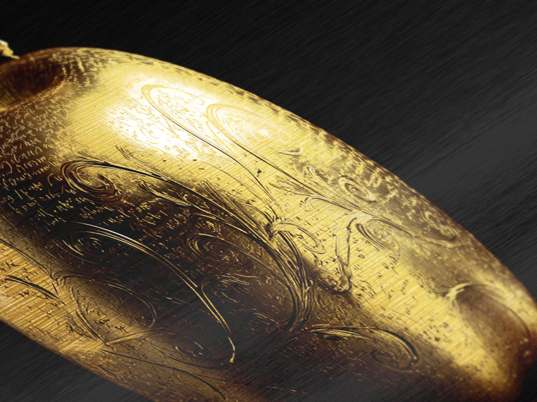 Golden Apple of Idunn Metallic Gold Art, Norse Mythology Metal Art, Viking Wall Decor with real wood frame, unique man cave gift