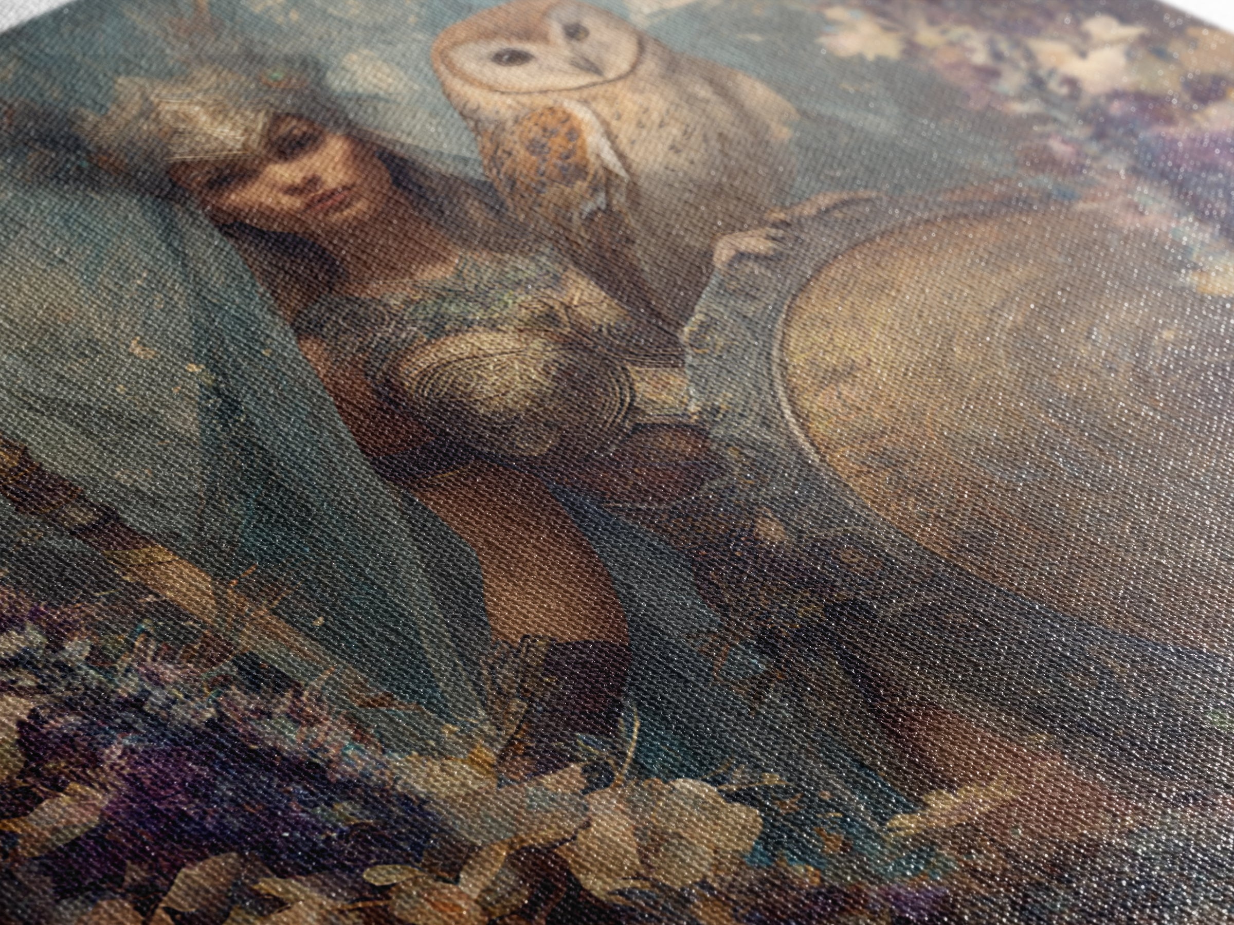 Athena Warrior Woman Framed Canvas Print, Mythological Art, Digital Art Download, Living Room Decor, Oil Painting, Legend, MYT-1x1-74