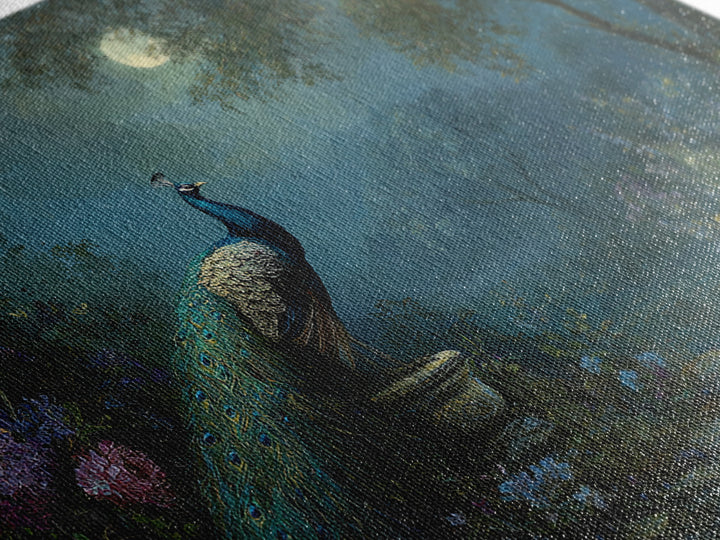 Hera Peacock Symbolism Framed Canvas Print, Mythological Art, Gothic Home Decor, Living Room Decor, Oil Painting, Legend, MYT-3x2-50
