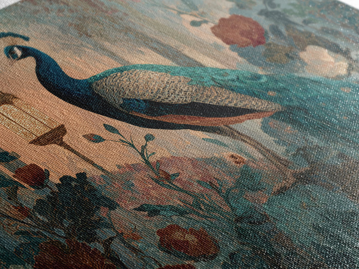 Hera Peacock Symbolism Canvas Print, Mythological Art, Living Room Wall Art, Living Room Decor, Fine Art, Legend, Modern Decor, MYT-3x2-98