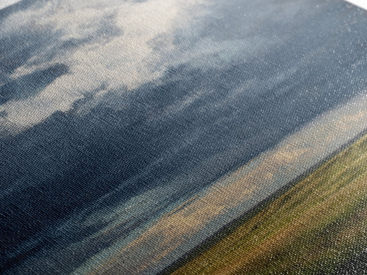 Storm Clouds over a Rolling Prairie Canvas Print, Nature Art, Modern Decor, Living Room Decor, Fine Art, Nature, Home Decor, NAT-1x1-86