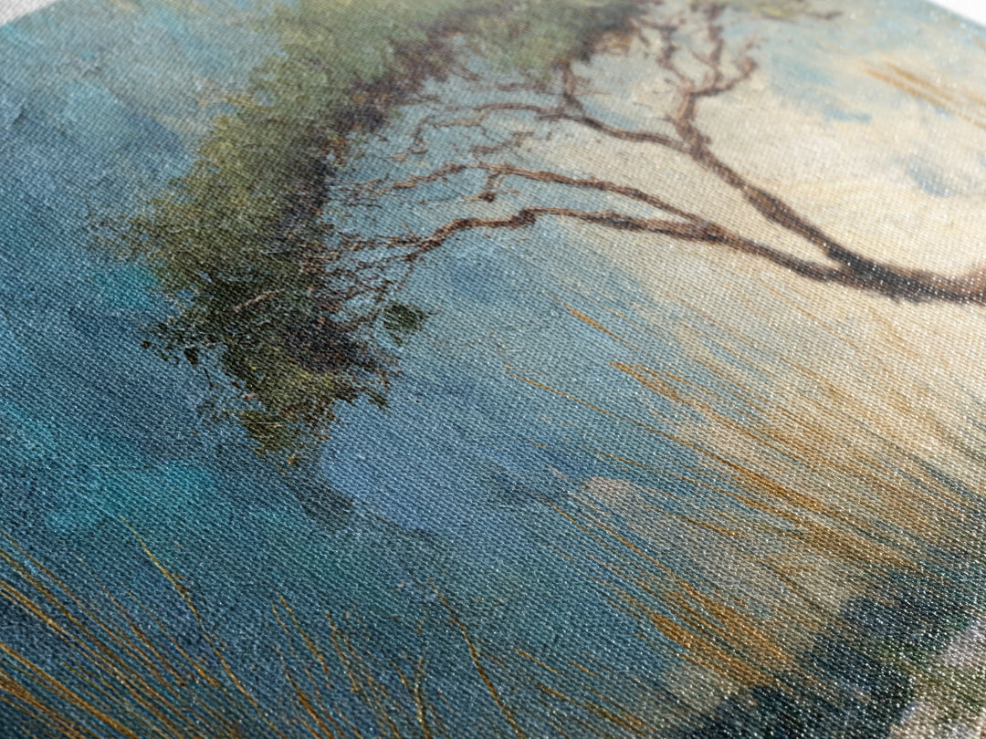 Tree of Life Framed Canvas Print, Nature Art, Living Room Decor, Oil Painting, Nature, Framed Art, Wood Wall Art, NAT-2x1-83