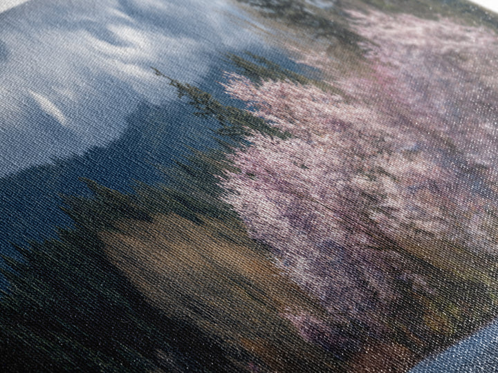 Spring Cherry Blossoms Canvas Print, Nature Art, Poster, Living Room Decor, Fine Art, Nature, Abstract Wall Art, 3d Wall Art, NAT-3x1-80