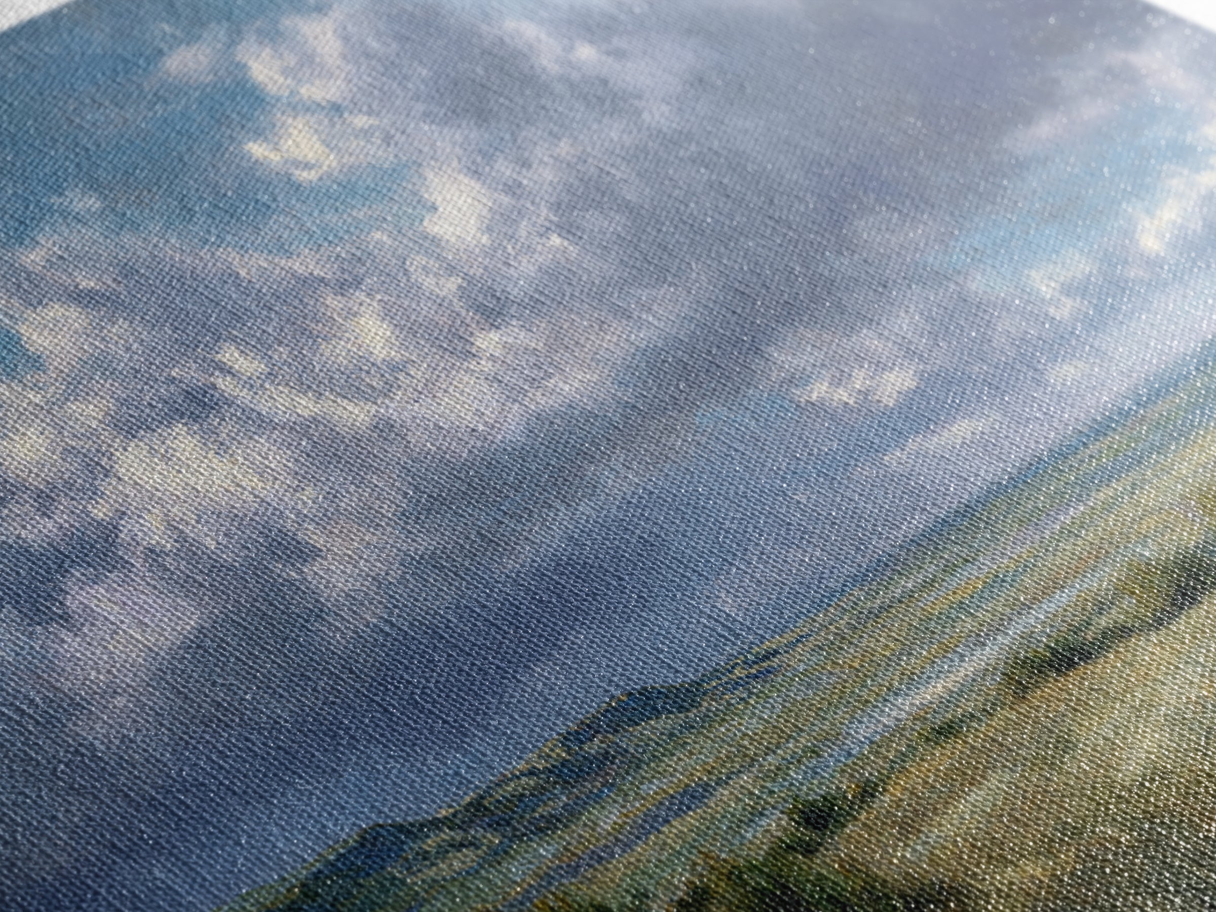 Storm Clouds over a Rolling Prairie Framed Canvas Print, Nature Art, Living Room Wall Art, Living Room Decor, Fine Art, Nature, NAT-3x2-90