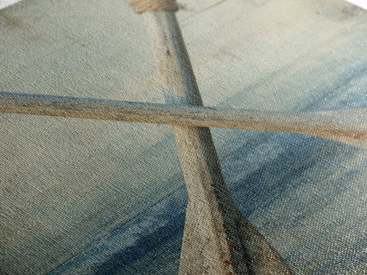 Weathered Oars Crossed Canvas Print, Nautical Art, Coastal Wall Art, Coastal Decor, Harbor, Neutral Decor, Modern Decor, NAU-1x1-35
