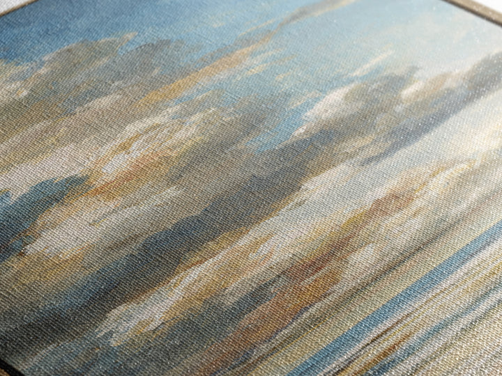 Stormy Cloudscape over Open Ocean Canvas Print, Nautical Art, Nautical Decor, Coastal Decor, Oil Painting, Harbor, NAU-1x3-33
