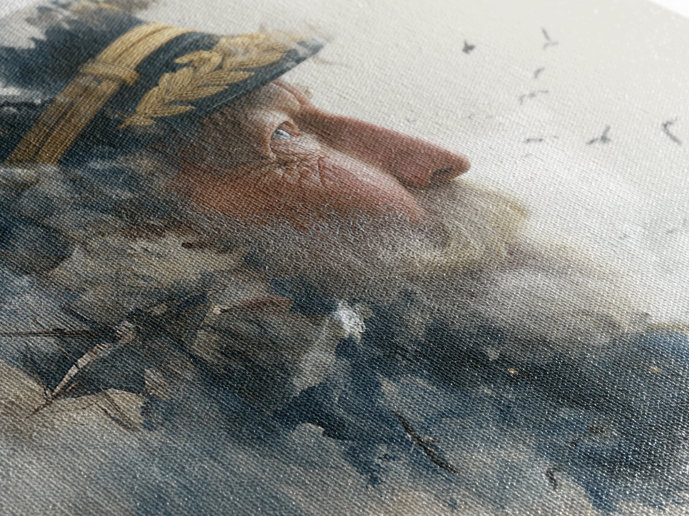 Sea Captain Portrait Canvas Print, Nautical Art, Modern Decor, Coastal Decor, Fine Art, Harbor, Poster, Wall Decor, Painting, NAU-3x2-11