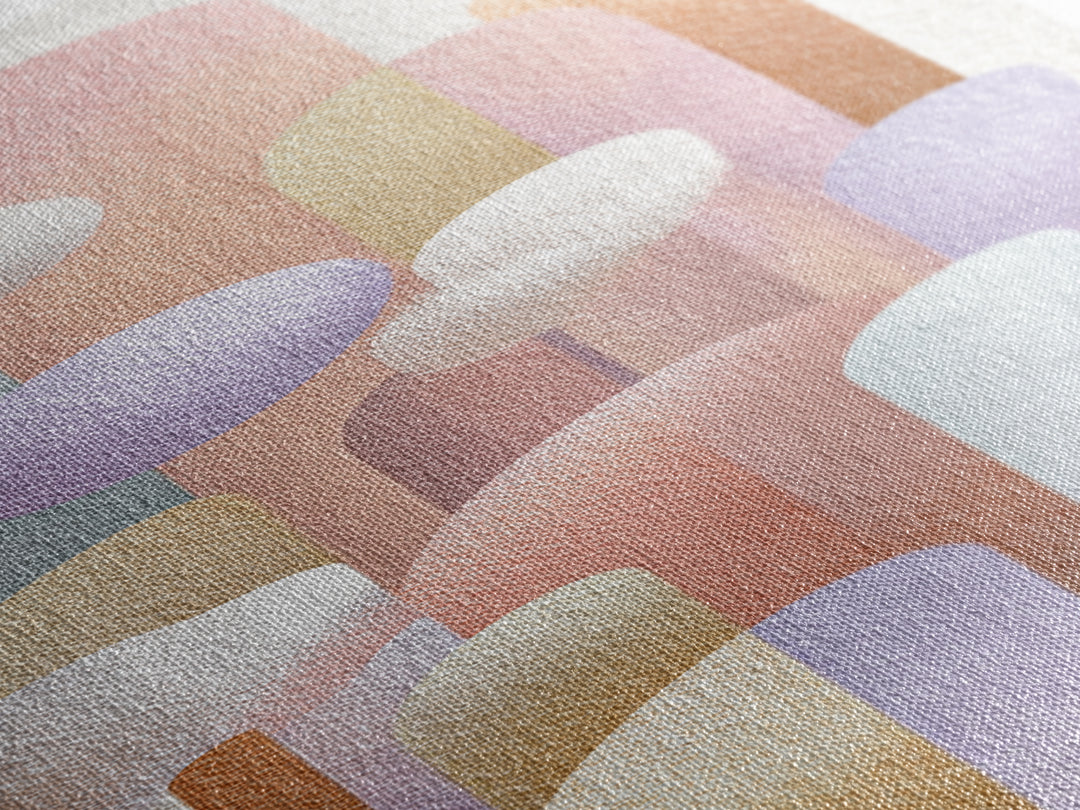 Neutral Boho Sun and Arch Shapes Canvas Print, Nursery Decor, Nursery Art, Abstract Art, Nursery, Kids Wall Art, NDE-1x3-23
