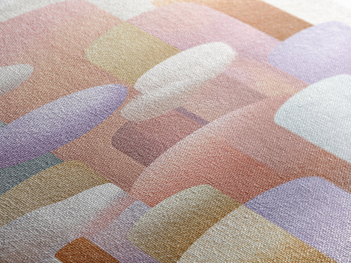 Neutral Boho Sun and Arch Shapes Canvas Print, Nursery Decor, Nursery Art, Abstract Art, Nursery, Kids Wall Art, NDE-1x3-23
