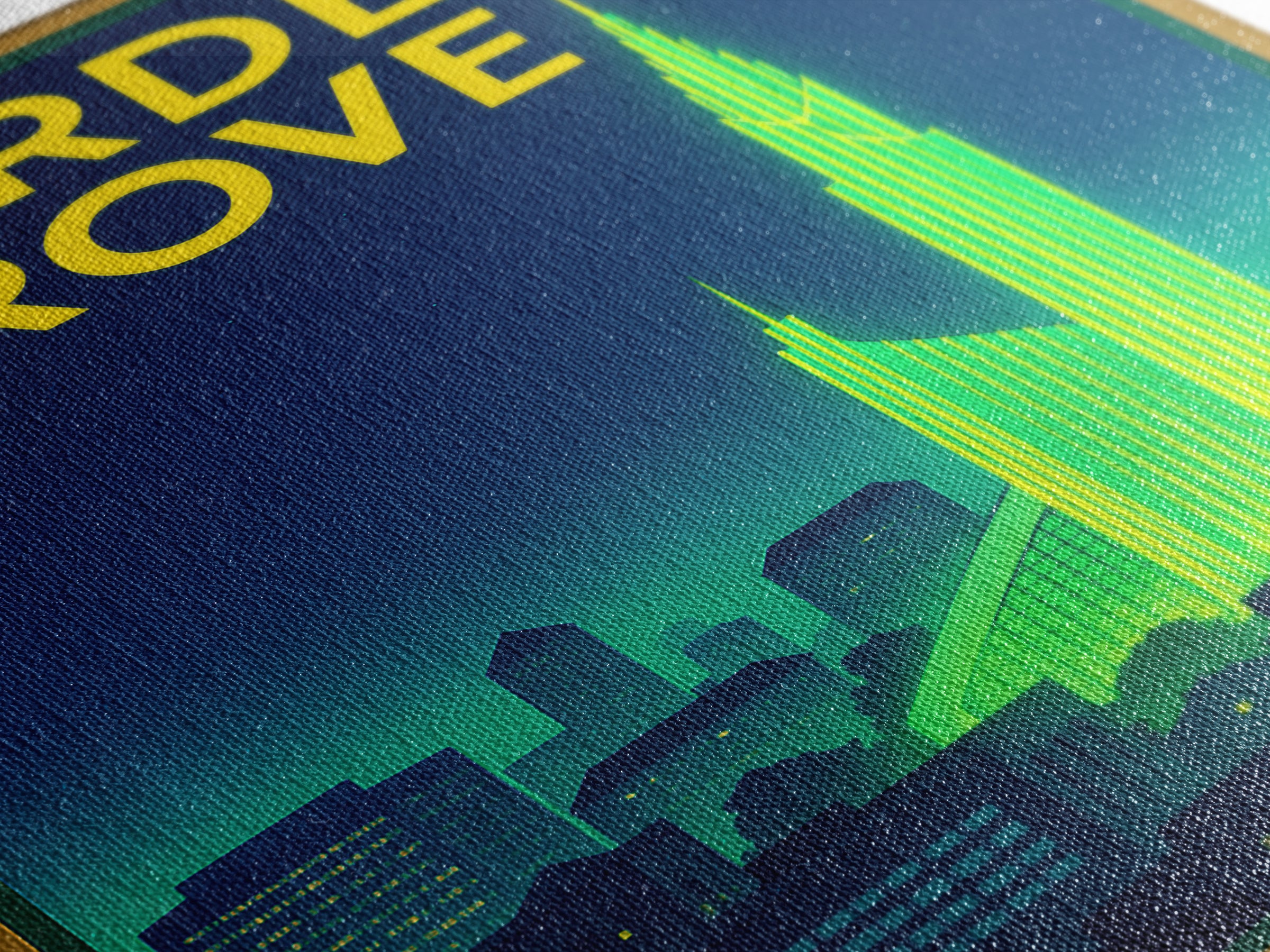 Garden Grove Travel Poster, Canvas Print, Electric Night Poster Art, Garden Grove Poster Print, Travel Wall Art, Wanderlust Decor